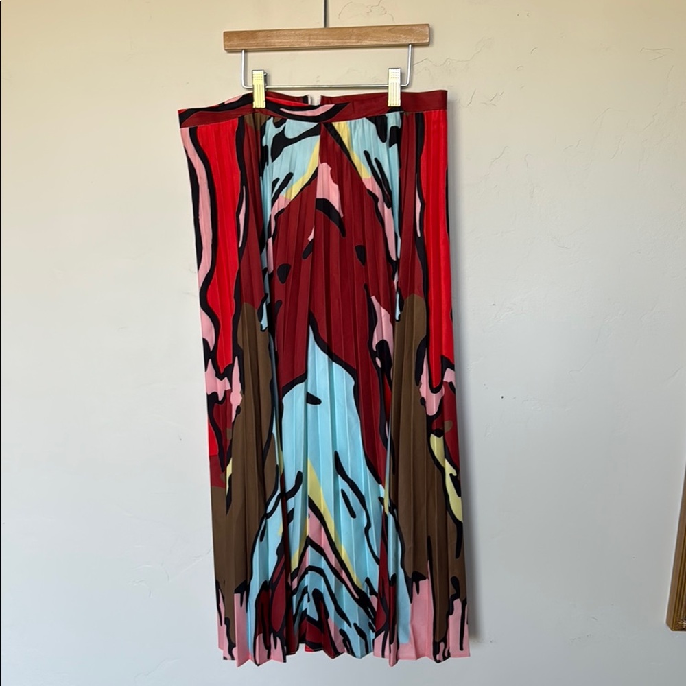 Beulah Multicolor Abstract A-Line Skirt